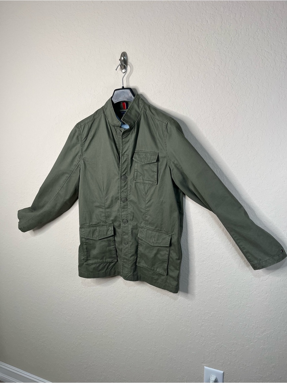 Tommy Hilfiger Olive Green Military Field Jacket